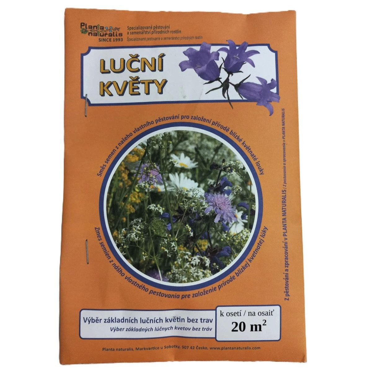 Luční květy na obohacení porostu - osivo Planta Naturalis - směs lučních květin - 40 g