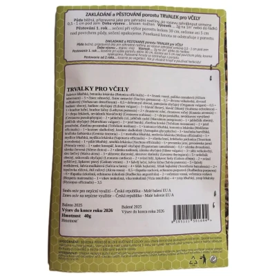 Vytrvalé květy pro včely - osivo Planta Naturalis - směs lučních květin a trav - 40 g