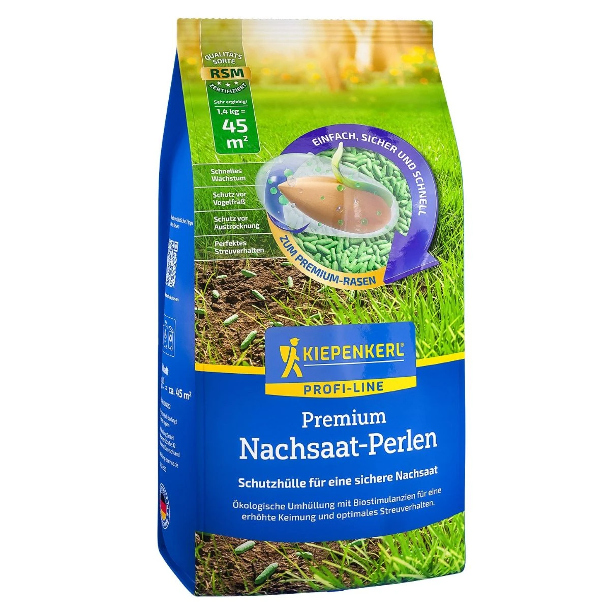 Dosevové perly na dosev trávníku - osivo Kiepenkerl - směs - 1,4 kg