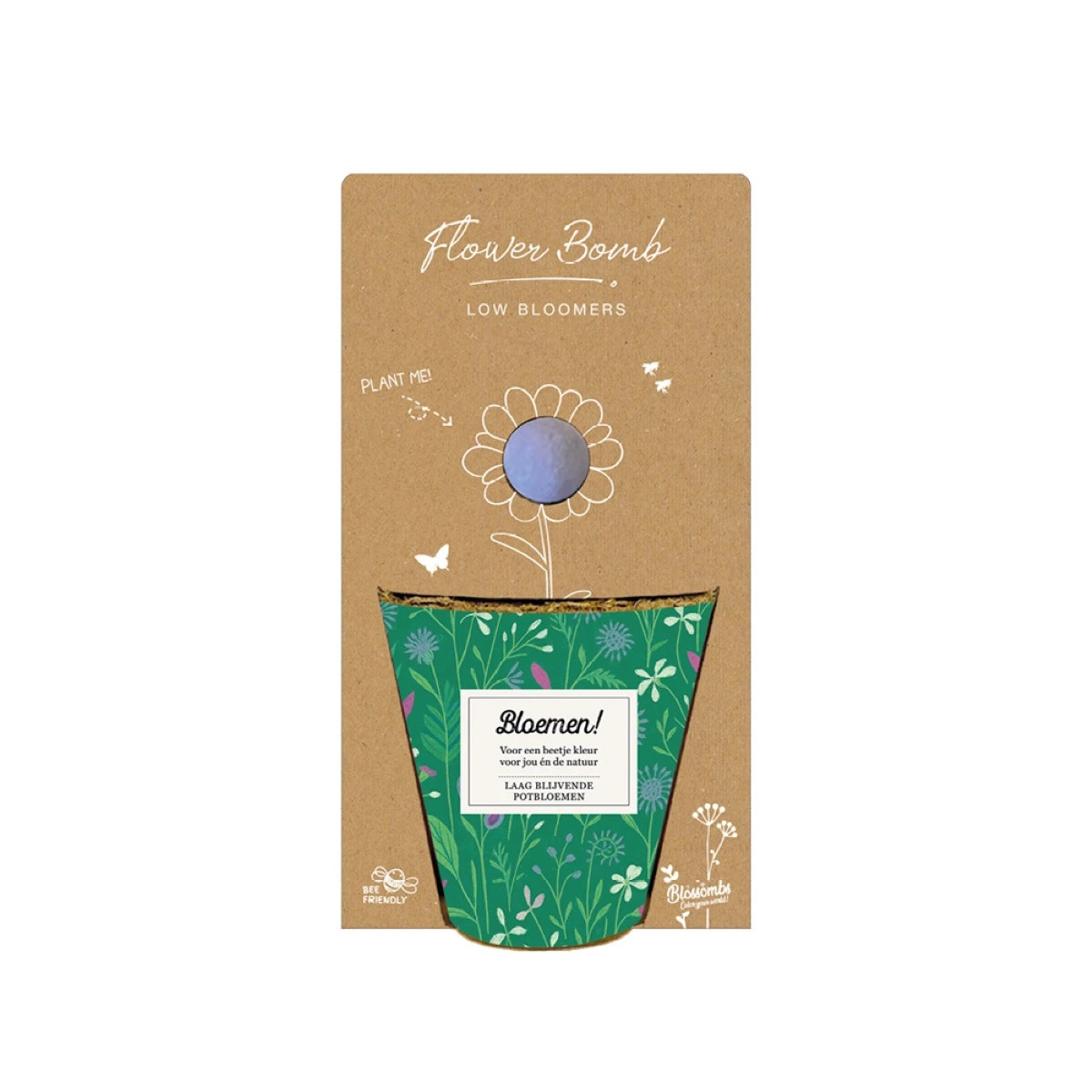 Pěstební set - Grow kit - nízko rostoucí květinová směs - Blossombs - 1 ks