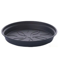 Podmiska Green Basics - černá - 25 cm - pěstební pomůcky - 1 ks