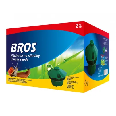 Nástraha na slimáky včetně náplně - Bros - 2 ks