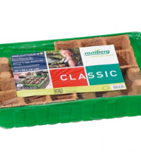 Minipařeniště M PLUS 36x22x13 cm + 24 ks květníků rašelina