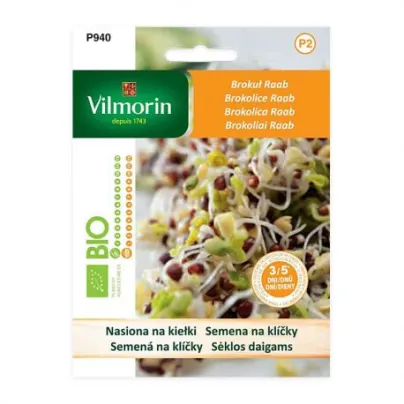 BIO Brokolice Raab - Bio semena brokolice na klíčky - 10 g
