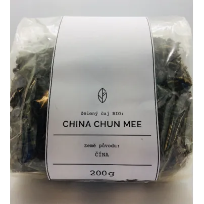 China Chun Mee Organic Tea - zelený čaj - BIO kvalita - 200 g
