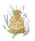 Dárkové balení semen levandule - dárkový sáček s visačkou zdarma