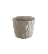 Obal na květináč Sandy - hnědošedý - 1 ks