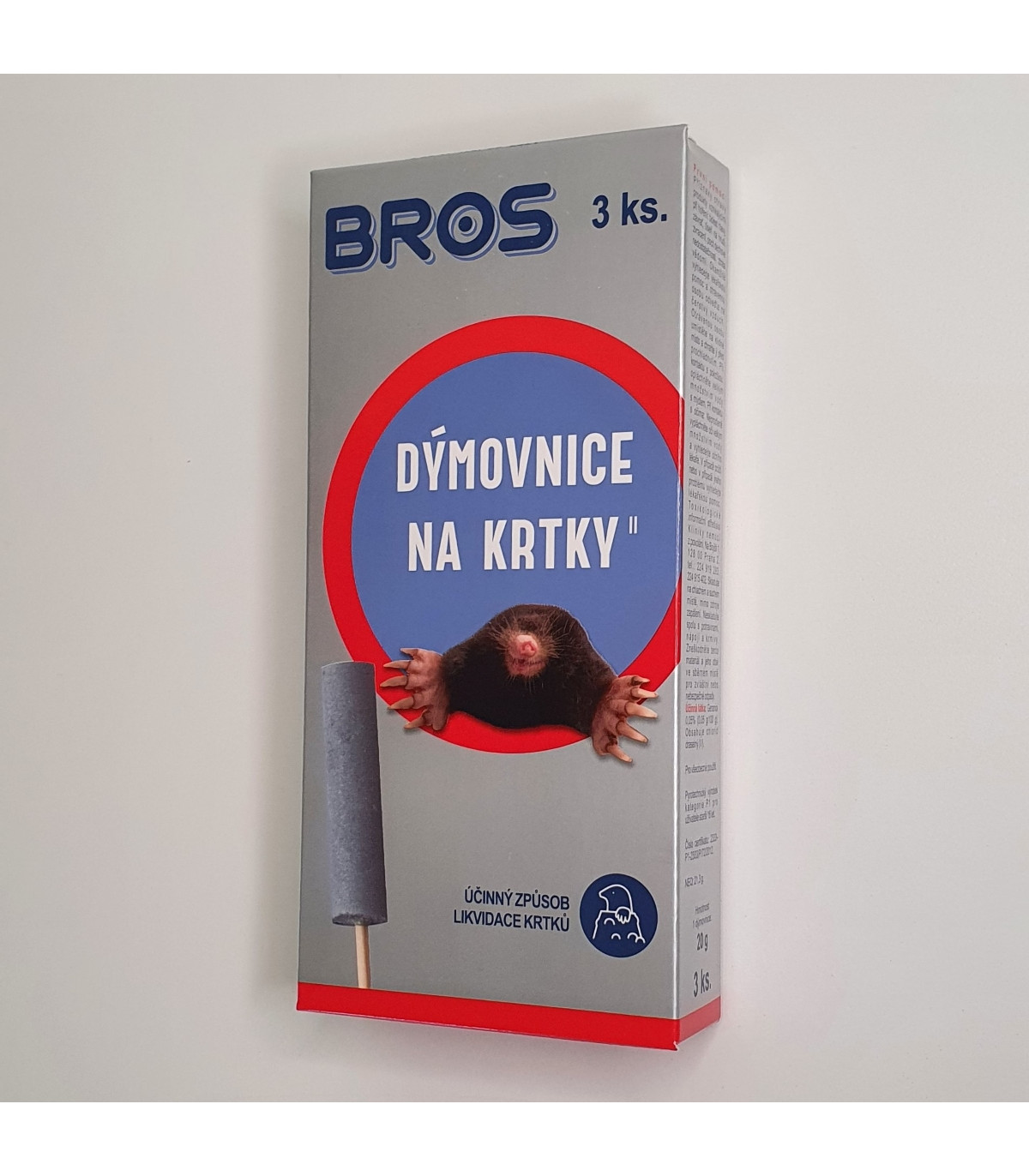 Dýmovnice na krtky - Bros - 3 ks